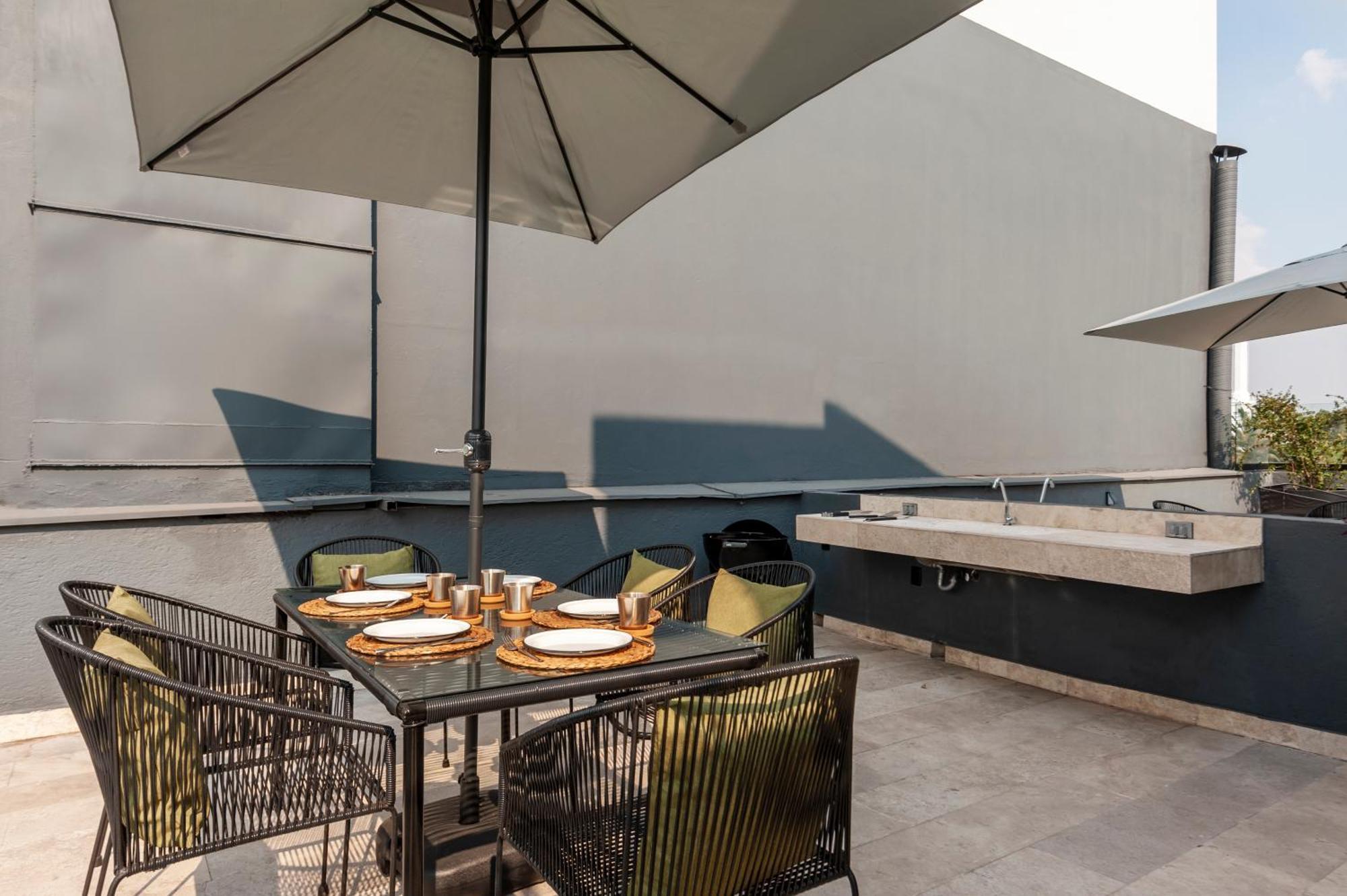 メキシコシティ The Corner Condesaアパートホテル エクステリア 写真