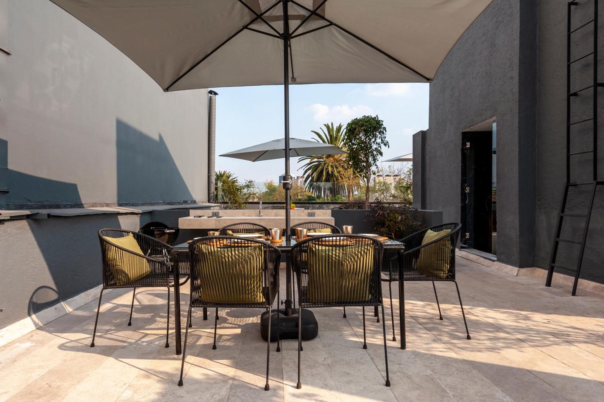 メキシコシティ The Corner Condesaアパートホテル エクステリア 写真